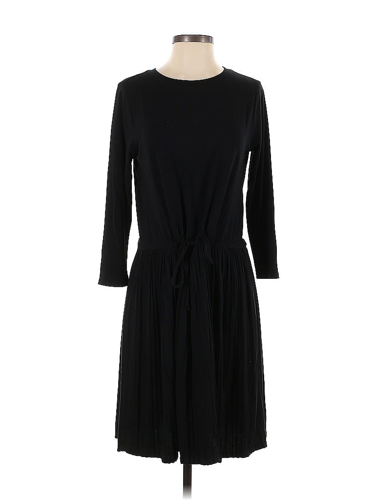 Pre-owned Jjill Casual Dress In Black