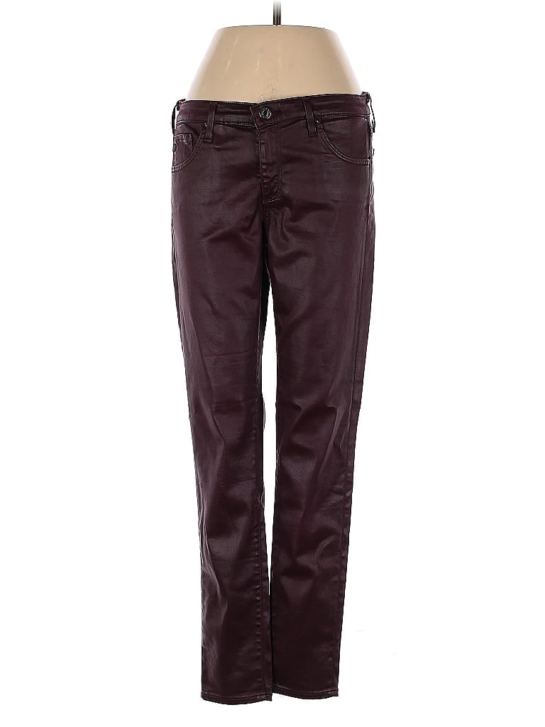 Pre-owned Adriano Goldschmied Casual Pants In Burgundy