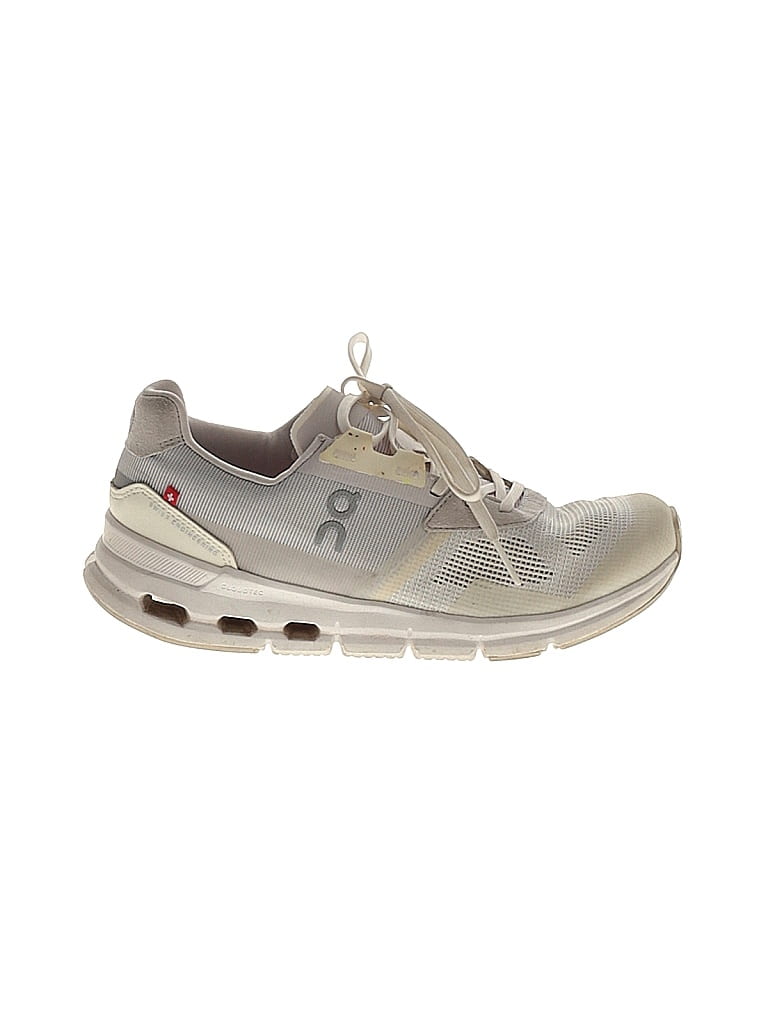 On Cloud Gray White Sneakers Size 6 - photo 1