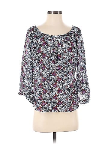 Velvet 3/4 Sleeve Blouse (view 1)