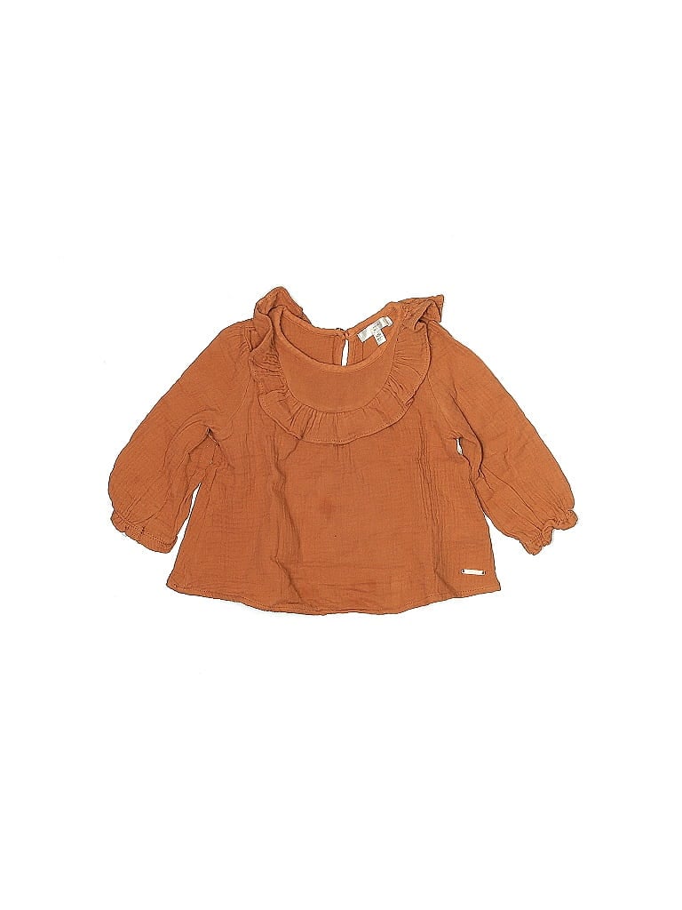 Click to view more detailed imagery on our partner's website Pre-owned Tahari Babies' 3/4 Sleeve Blouse In Brown