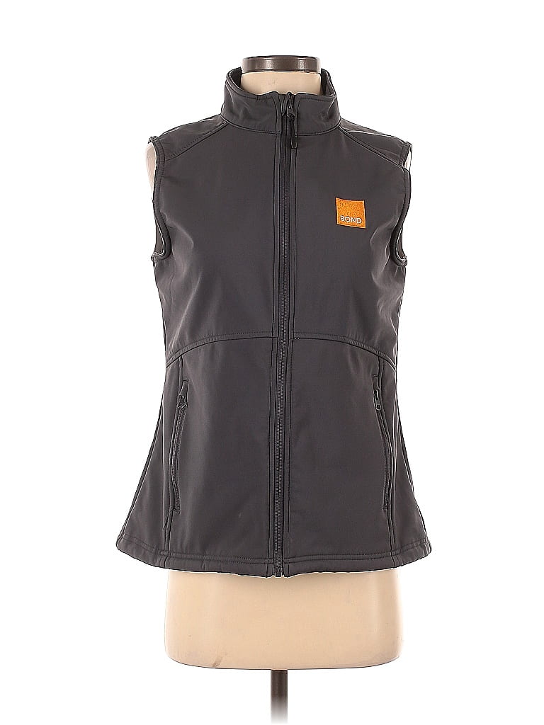 Vantage Apparel 100% Polyester Gray Vest Size S - photo 1