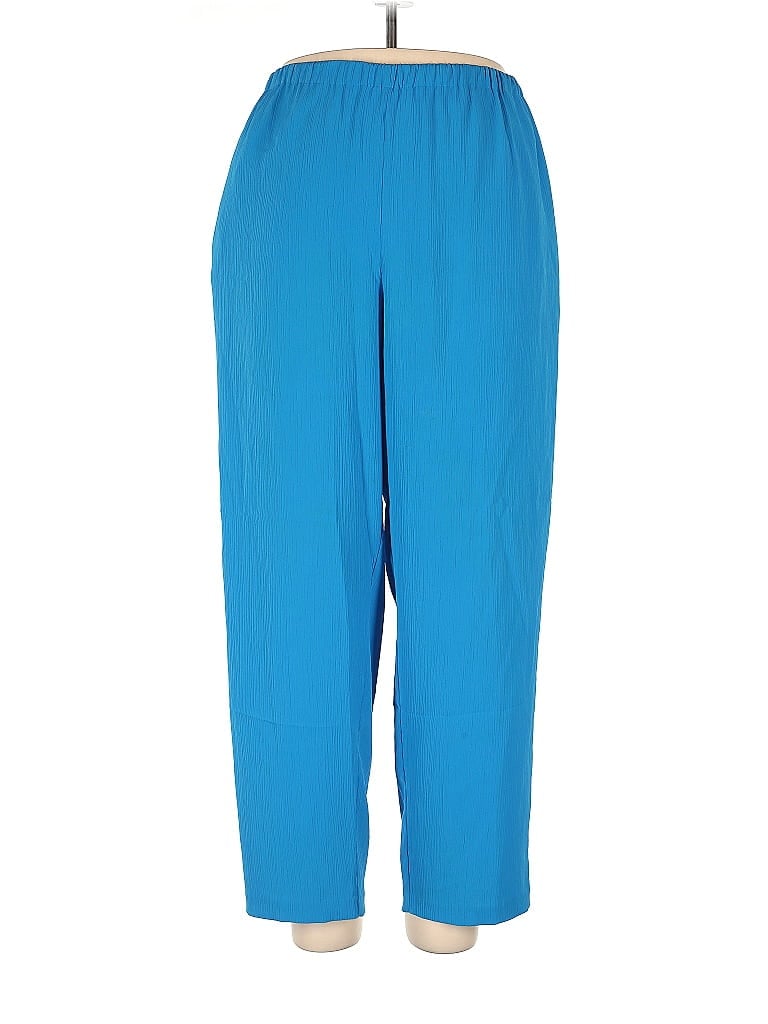 Christie & Jill 100% Polyester Solid Blue Casual Pants Size XL - photo 1