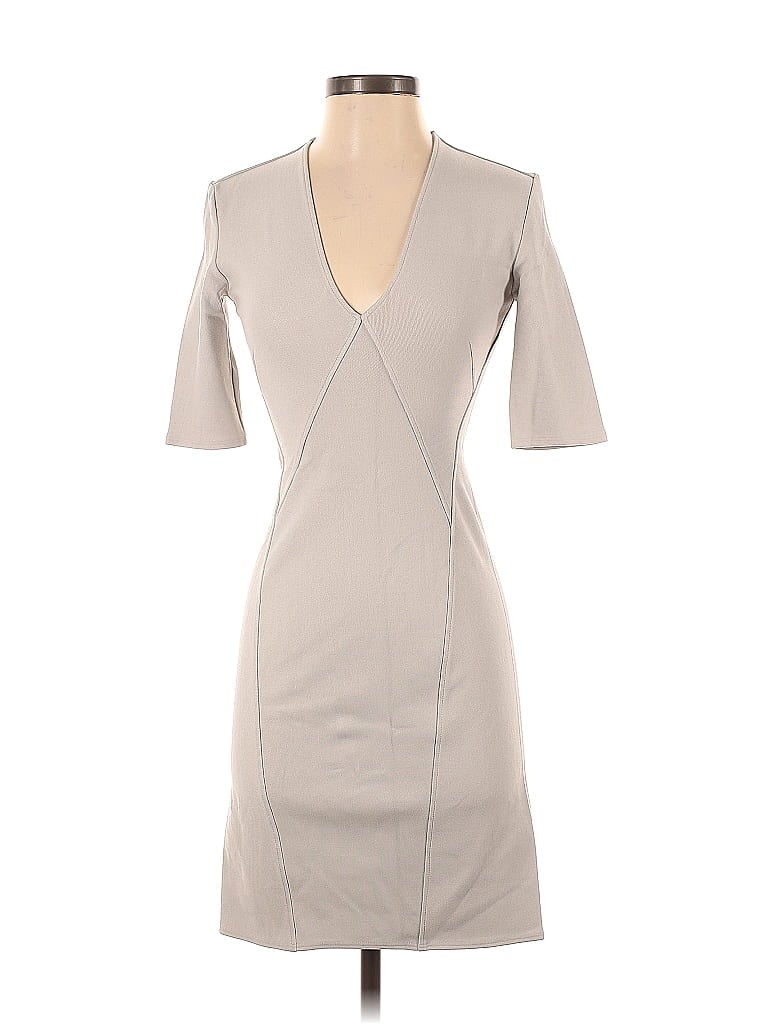 Pre-owned Helmut Lang Cocktail Dress In Gray