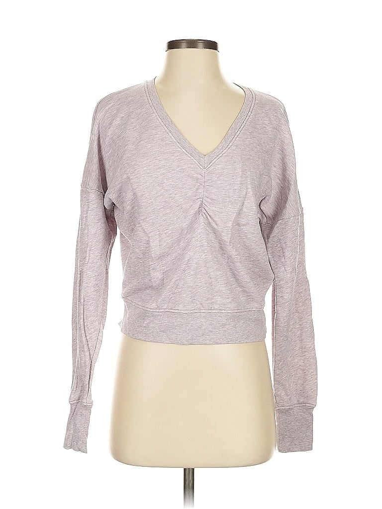 Pre-owned Joie Long Sleeve T-shirt In Gray