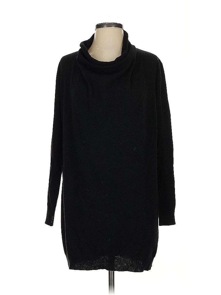 Pre-owned Dkny Turtleneck Sweater In Black