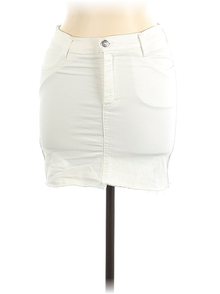 Les Petites... Collection White Ivory Denim Skirt Size EU (FR) 36 / US 4 - photo 1