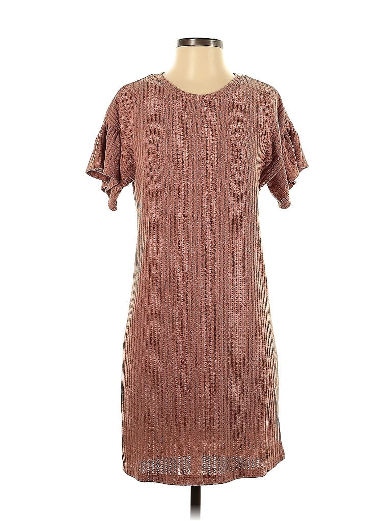 Pre-owned Collective Concepts Casual Dress In Brown