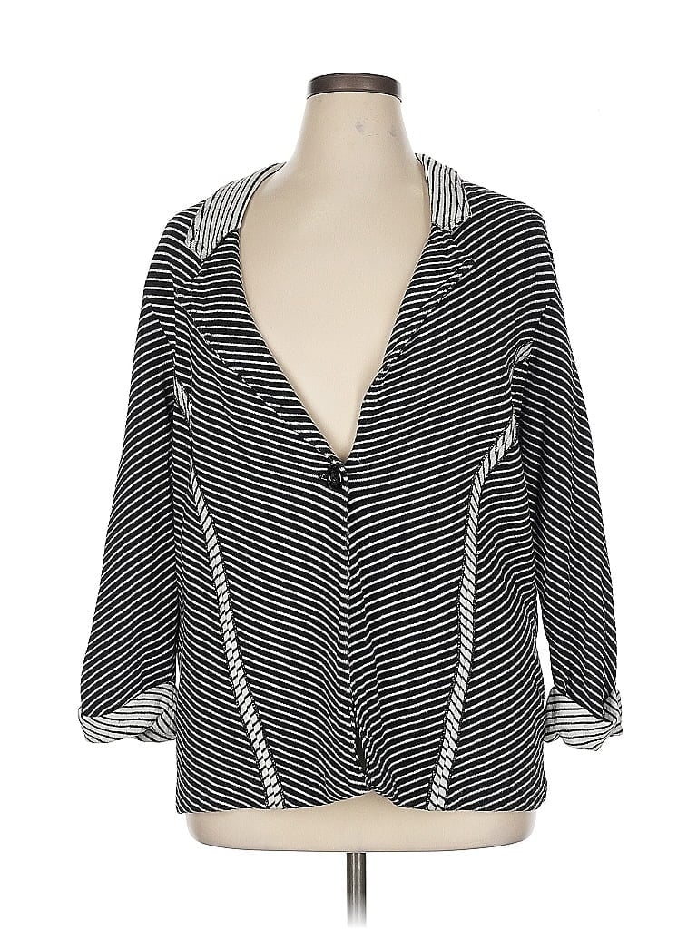 Chico's Chevron-herringbone Gray Blazer Size XL - photo 1