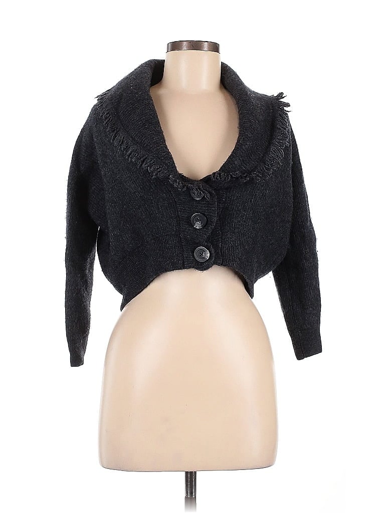 Click to view more detailed imagery on our partner's website Pre-owned 27 Miles Wool Cardigan Sweater In Gray