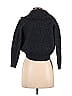 27 miles Black Gray Wool Cardigan Size M - photo 2