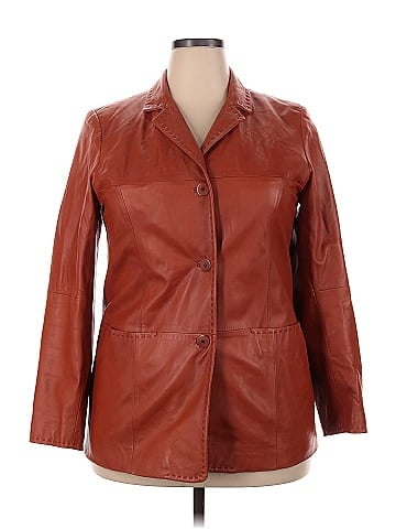 Marina Rinaldi Faux Leather Jacket (view 1)