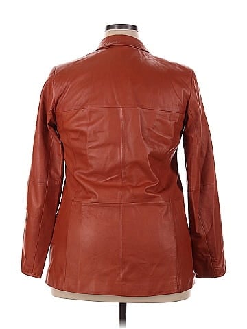 Marina Rinaldi Faux Leather Jacket (view 2)