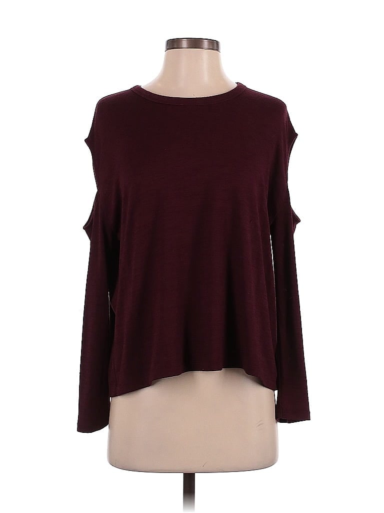 Pre-owned Rag & Bone 3/4 Sleeve T-shirt In Burgundy
