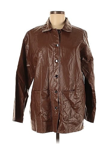 Shein Faux Leather Jacket (view 1)