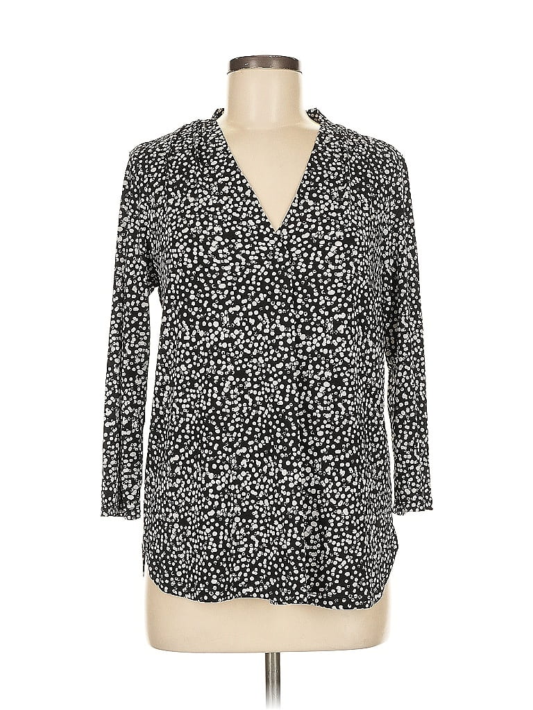 Pre-owned 41hawthorn 3/4 Sleeve Blouse In Black