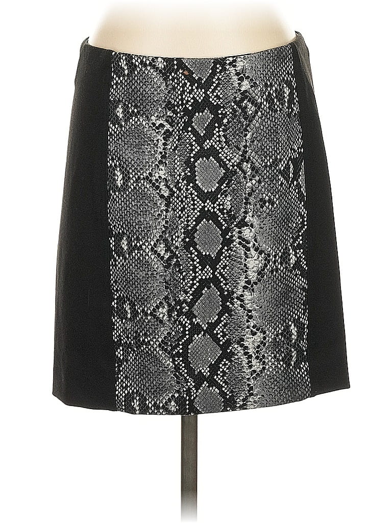 Pre-owned Michael Michael Kors Faux Leather Skirt In Black