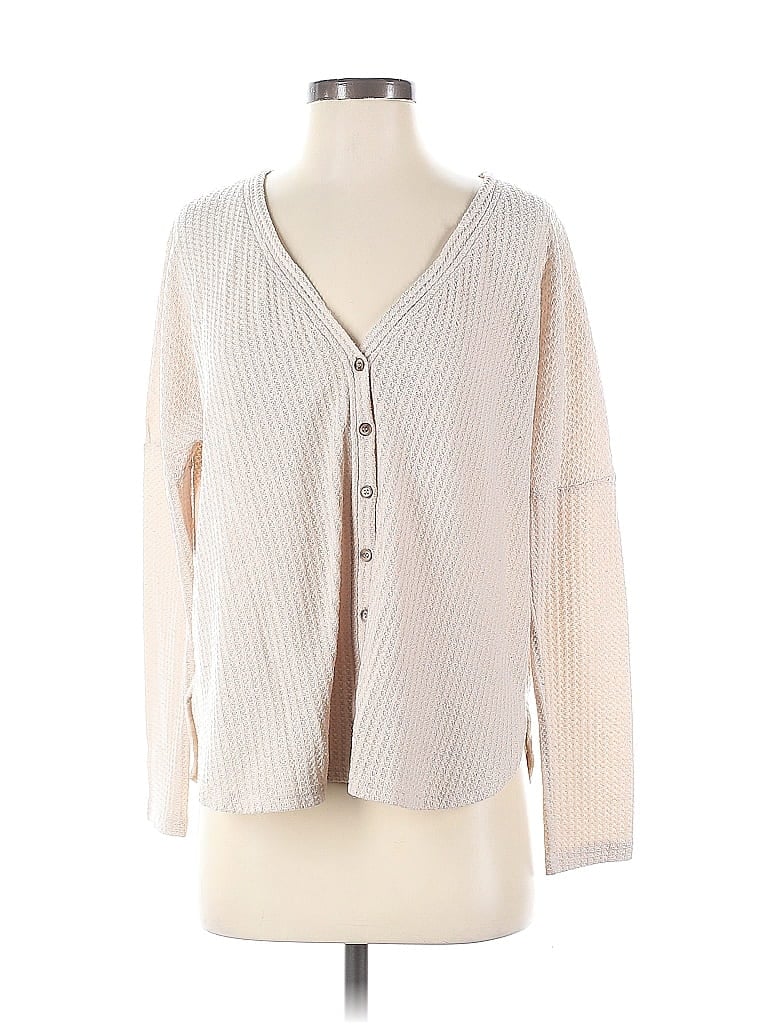 Pre-owned Flawless Long Sleeve Blouse In White