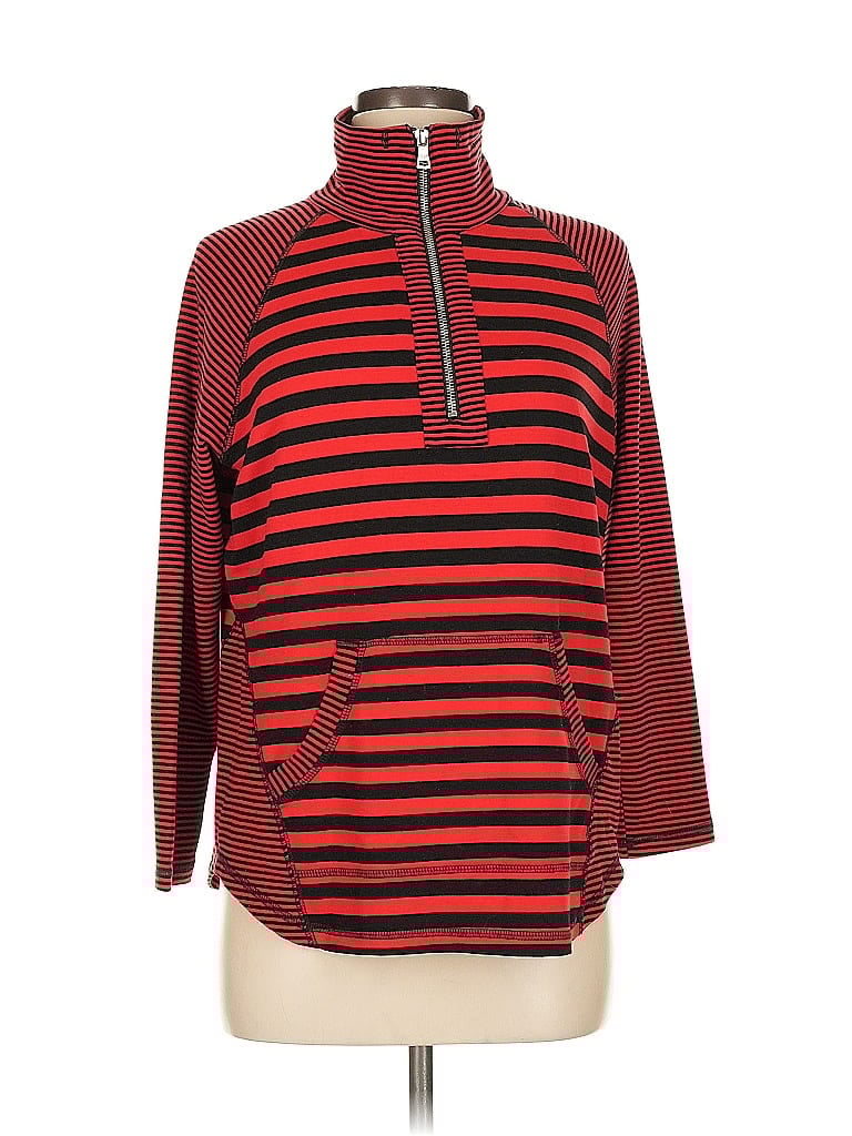 Pre-owned Ruby Rd. Long Sleeve Top Red Tops