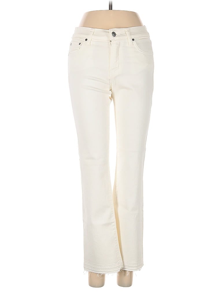 Pre-owned Red Engine Jeans In White