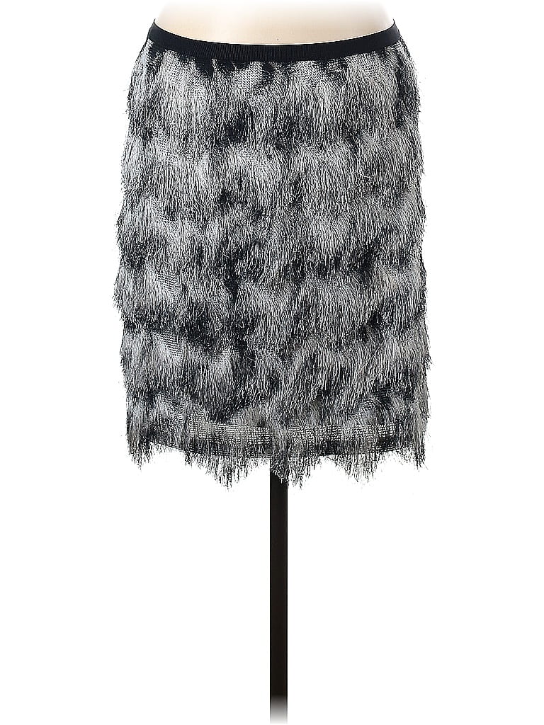 Pre-owned Ann Taylor Formal Skirt In Gray