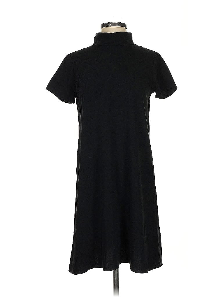 Pre-owned A New York Short Sleeve Top Black High Neck Tops