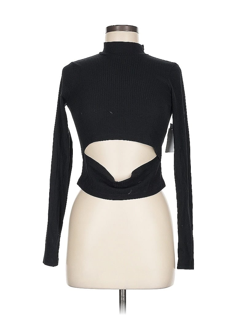 Click to view more detailed imagery on our partner's website Pre-owned Bp. Long Sleeve Top Black Turtleneck Tops