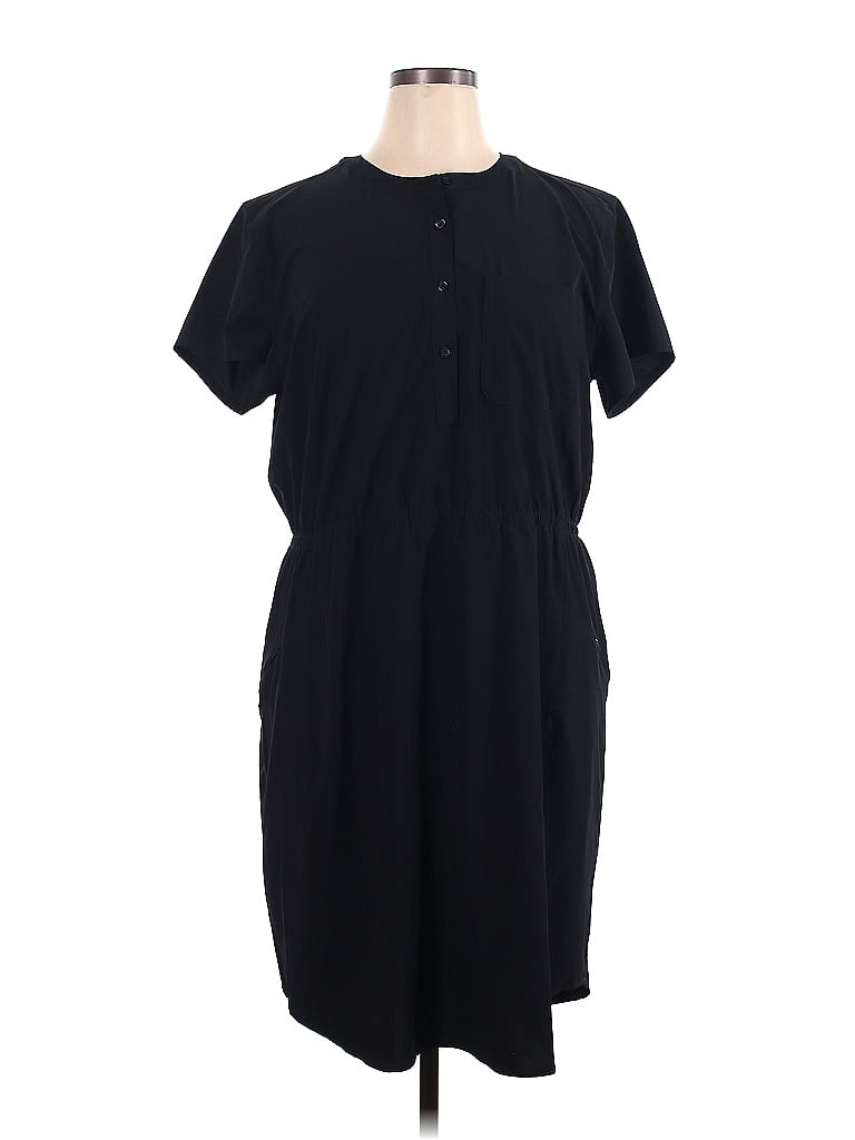 Duluth Trading Co. Black Casual Dress Size XL - photo 1