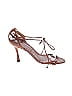 Manolo Blahnik 100% Leather Brown Heels Size EU 37 - photo 1