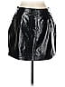 JOA Black Faux Leather Skirt Size L - photo 2