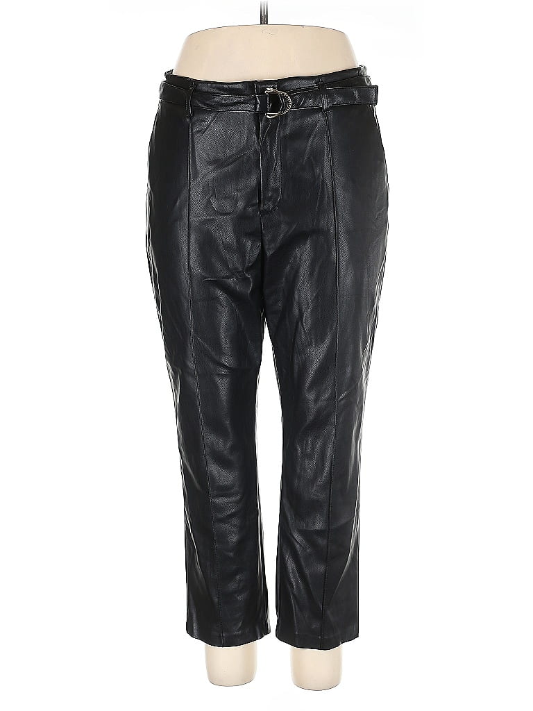 Marc New York Andrew Marc 100% Polyurethane Black Casual Pants Size 14 - photo 1