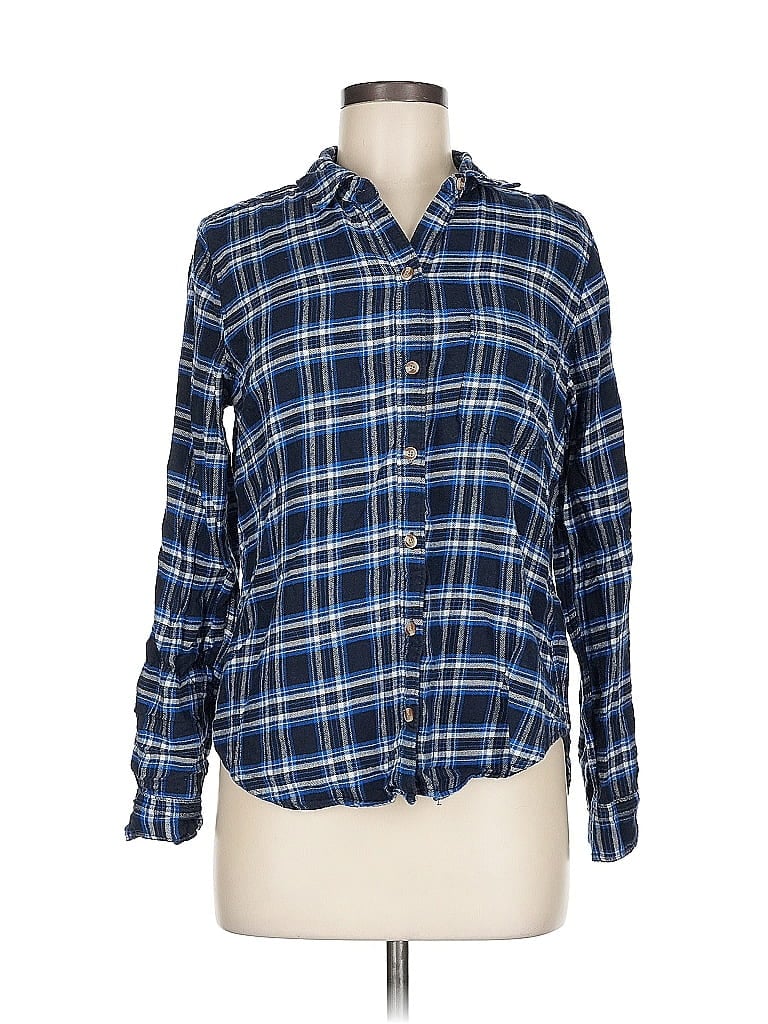 Click to view more detailed imagery on our partner's website Pre-owned Abercrombie & Fitch Long Sleeve Button Down Shirt In Blue