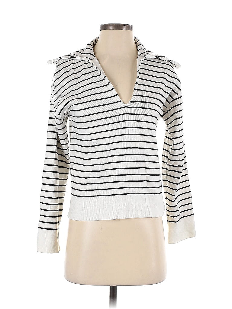 Pre-owned Avantlook Cardigan Sweater In White