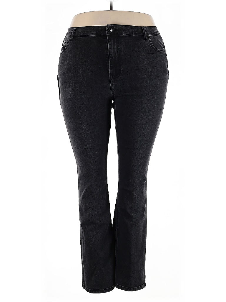 DG^2 by Diane Gilman Black Jeans Size 18 - photo 1