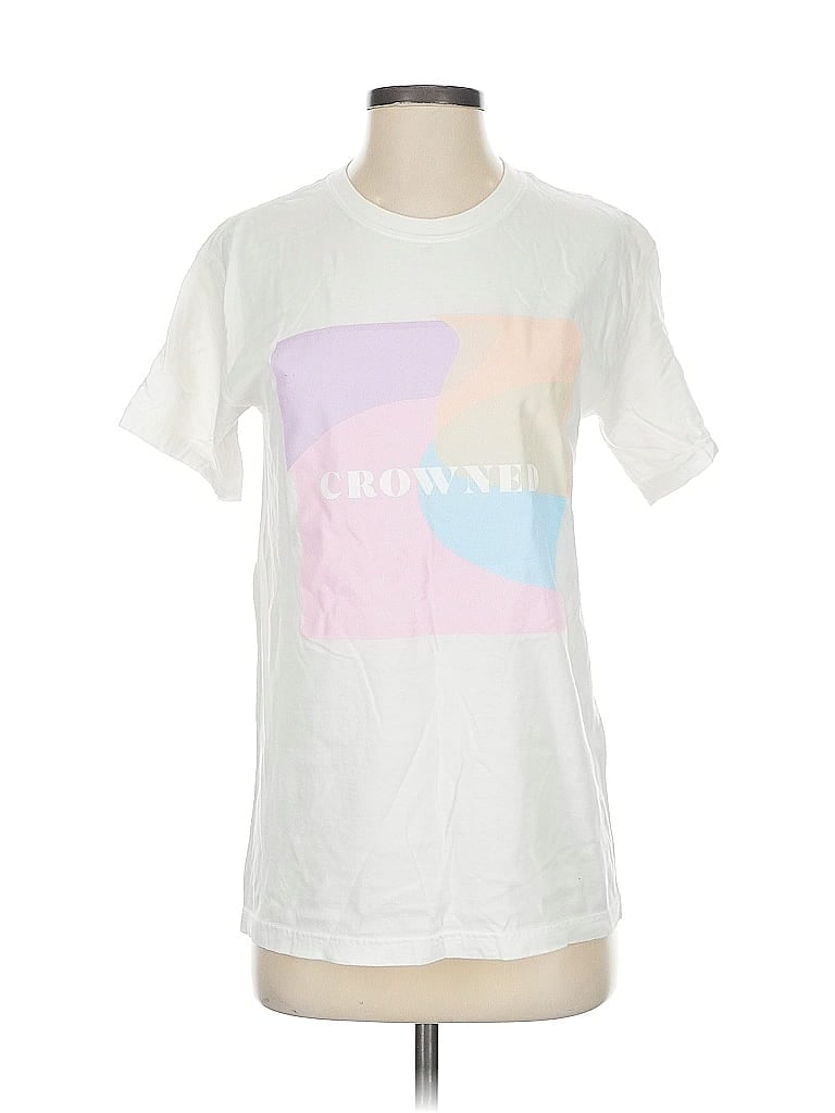 Comfort Colors 100% Cotton Color Block White Short Sleeve T-Shirt Size P (petite) - photo 1