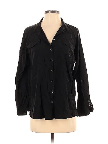 Johnny Was 3/4 Sleeve Silk Top (view 1)