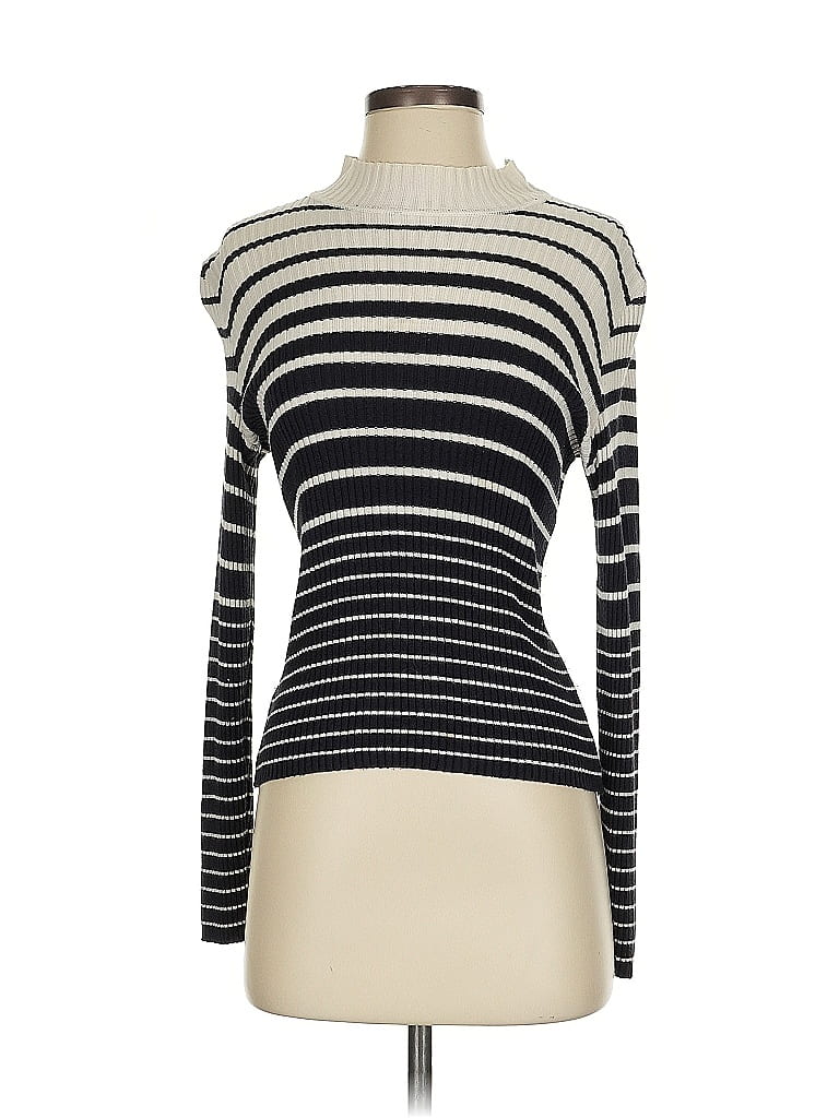 Pre-owned Ann Taylor Turtleneck Sweater In White