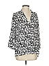 Laundry by Shelli Segal 100% Polyester Black 3/4 Sleeve Blouse Size S - photo 1