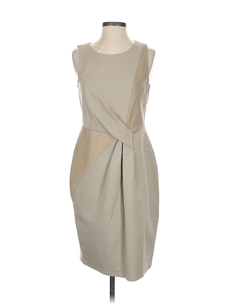 Click to view more detailed imagery on our partner's website Pre-owned Halston Heritage Cocktail Dress In Brown