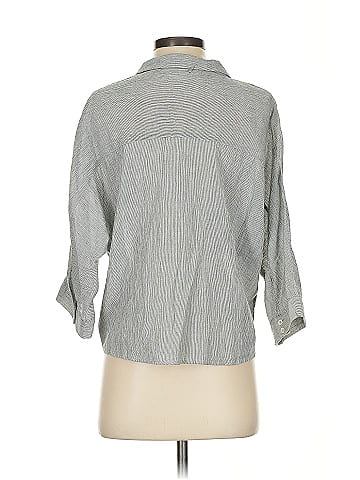 Blue Life 3/4 Sleeve Button-Down Shirt (view 2)