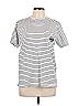 Ralph Lauren Sport 100% Cotton Stripes Silver Short Sleeve T-Shirt Size L - photo 1