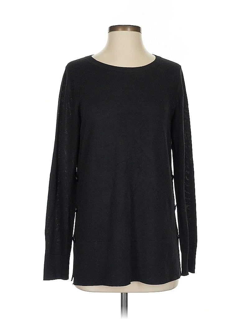 Pre-owned Ann Taylor Loft Pullover Sweater In Black