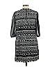 Studio Y 100% Polyester Graphic Black Casual Dress Size L - photo 2