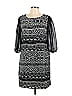 Studio Y 100% Polyester Graphic Black Casual Dress Size L - photo 1