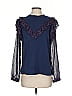 Drew Blue Long Sleeve Blouse Size S - photo 1