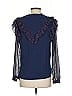 Drew Blue Long Sleeve Blouse Size S - photo 2