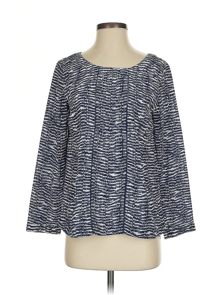 Click to view more detailed imagery on our partner's website Pre-owned Vineyard Vines 3/4 Sleeve Blouse In Blue