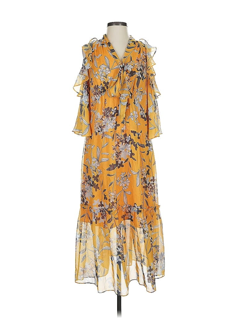 Shoshanna Yellow Casual Dress Size 2 - photo 1