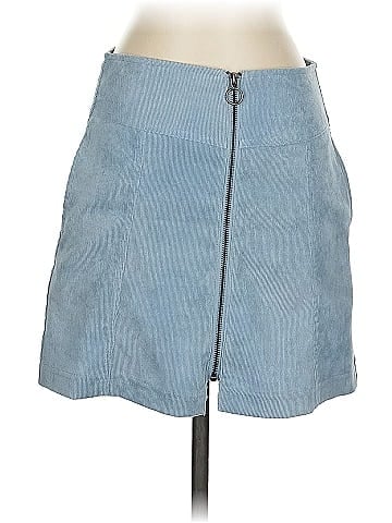 She + Sky Denim Skirt (view 1)
