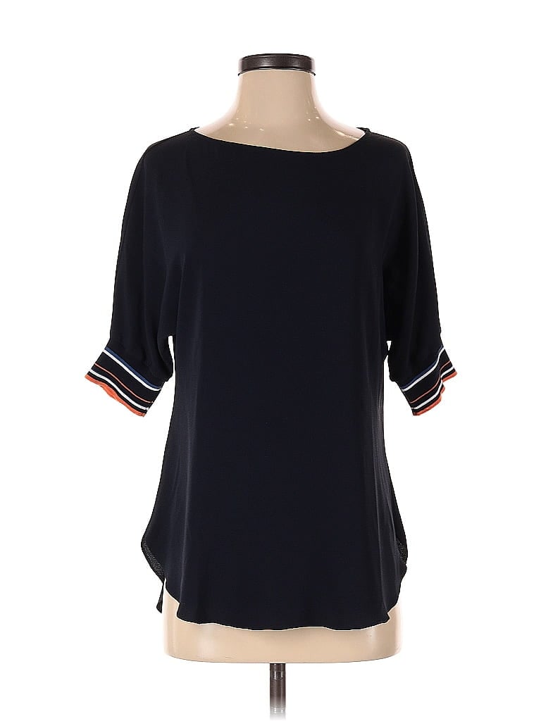 Pre-owned Antonelli Short Sleeve Blouse In Blue